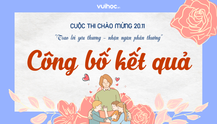 Công bố kết quả cuộc thi chào mừng 20/11